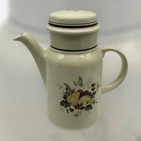 Royal Doulton Lambeth Stoneware L.S. 1015 Harvest Garland Coffee/Tea Server 1975 - Picture 5 of 16